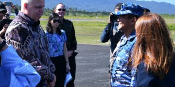 Diplomasi di Natuna, Danlanud Raden Sadjad Sambut Kunjungan Dubes AS