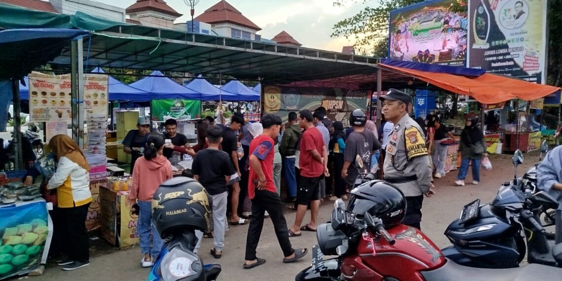 Pengamanan Pasar Tumpah di Bulan Ramadhan, Polsek Tanjungpinang Timur Siap Jaga Keamanan 