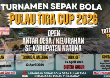 Pulau Tiga Cup 2026 Segera Bergulir, Turnamen Antar Desa Perebutkan Hadiah Rp32 Juta dan Satu Ekor Sapi