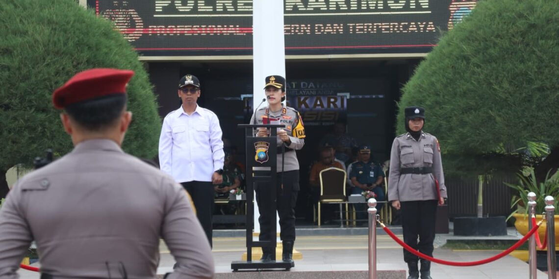 Pastikan Mudik Aman, Polres Karimun dan Forkopimda Apel Gelar Pasukan Operasi Ketupat Seligi 2026