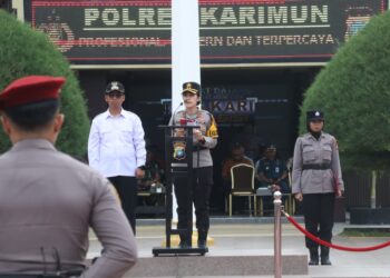 Pastikan Mudik Aman, Polres Karimun dan Forkopimda Apel Gelar Pasukan Operasi Ketupat Seligi 2026