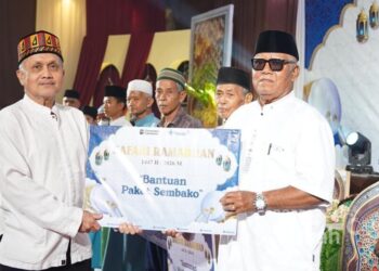 Kundur Bahagia Dapat Bantuan Sembako di Bulan Ramadhan dari PT TIMAH