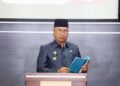 Bupati Anambas Aneng saat menyampaikan Nota Pengantar LKPJ di Paripurna DPRD Anambas
