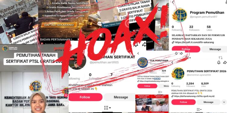 Kementerian ATR/BPN Tegaskan Tidak Ada Program Pemutihan Sertipikat Tanah