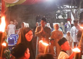 Nyala Obor Iringi Takbir Idul Fitri, Roby Kurniawan: Sederhana namun Penuh Kekhusyukan