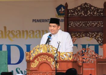 Bupati Roby Jadi Khatib Shalat Idul Fitri, Gaungkan Makna Kemenangan Sejati di Bintan