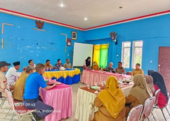 Camat Jemaja Mudahir, SP pimpin rapat persiapan MeBDay Pemkab Anambas
