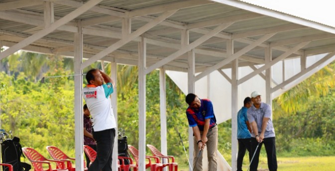 Ngabuburit Sehat, Lanud RSA Manfaatkan Driving Range untuk Silaturahmi