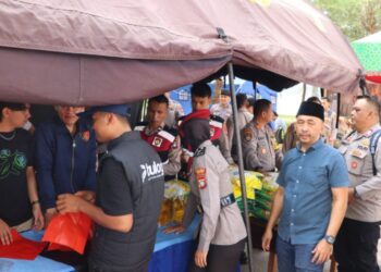 Bantu Warga di Bulan Ramadhan, Polres Natuna Adakan Gerakan Pangan Murah