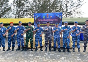 Sambut Idul Fitri, Lanal Ranai Hadirkan Bazar Ramadhan TNI untuk Masyarakat