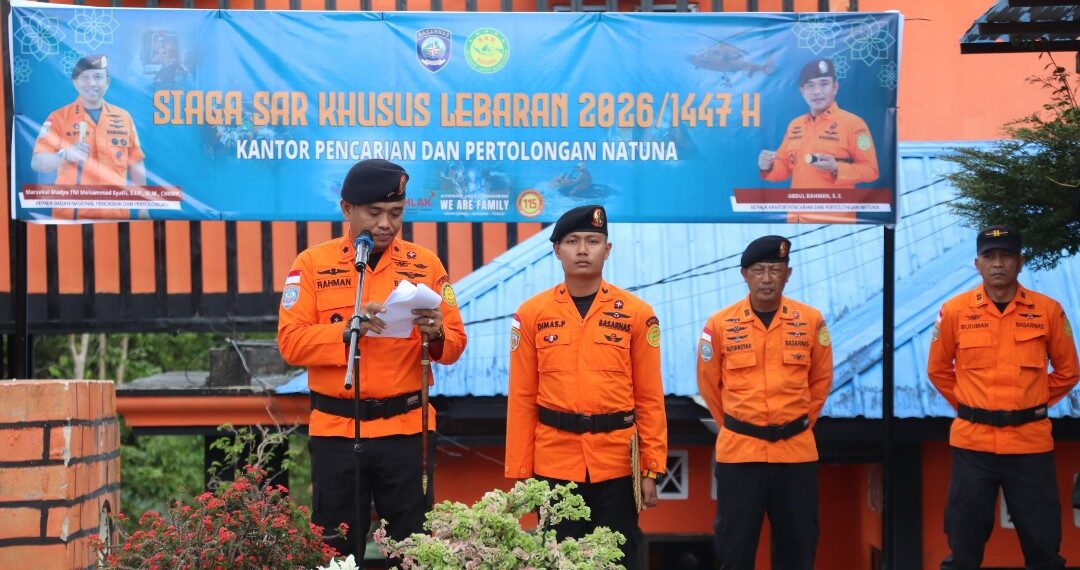 SAR Natuna Gelar Apel Siaga Khusus Lebaran 2026, 77 Personel Disiagakan