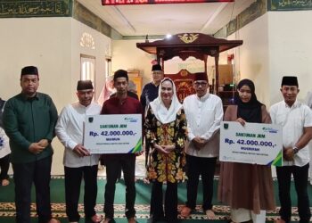 Dua Keluarga Petani di Natuna Kembali Terima Santunan Program JKM BPJS Ketenagakerjaan