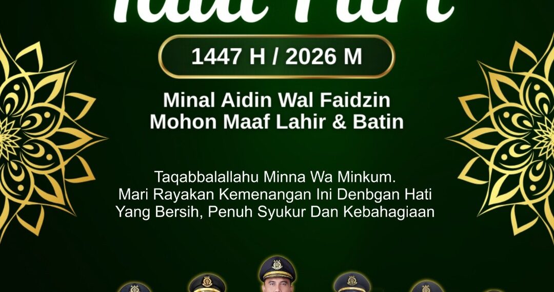 Segenap Keluarga Besar Kejaksaan Negeri Natuna mengucapkan Selamat Hari Raya Idul Fitri 1447 Hijriah / 2026 Masehi