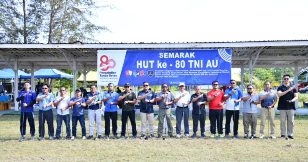 Danlanud RSA Buka Lomba Golf, Meriahkan HUT ke-80 TNI Angkatan Udara