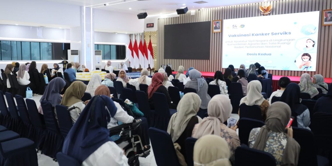 Vaksinasi Kanker Serviks Jajaran Kementerian ATR/BPN, Lindungi Wanita dari Kanker Mematikan