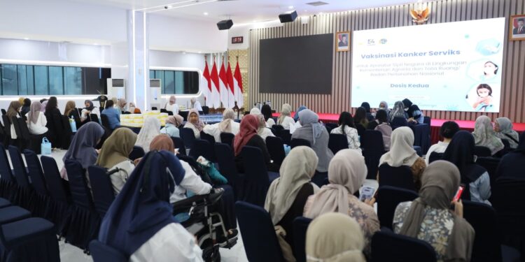 Vaksinasi Kanker Serviks Jajaran Kementerian ATR/BPN, Lindungi Wanita dari Kanker Mematikan