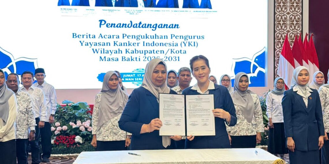 Sinta Aneng Hadiri Pengukuhan Pengurus YKI Kepri, Tekankan Pentingnya Deteksi Dini Kanker