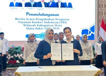 Sinta Aneng Hadiri Pengukuhan Pengurus YKI Kepri, Tekankan Pentingnya Deteksi Dini Kanker