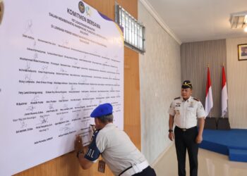 Perang Lawan Halinar, Lapas Narkotika Tanjungpinang Gelar Ikrar Komitmen di Hari Bakti ke-62