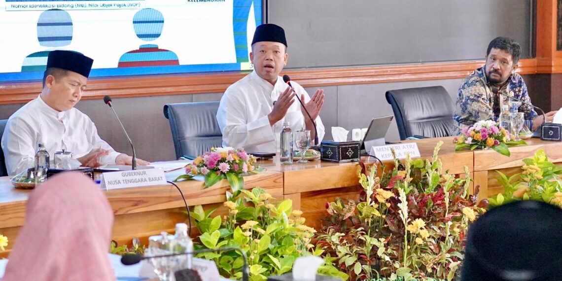 Hindari Potensi Konflik, Menteri Nusron Imbau Kepala Daerah dan Masyarakat Se-NTB Gotong Royong Mutakhirkan Data Pertanahan