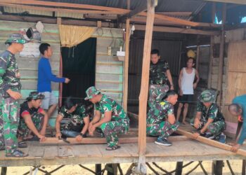 TMMD ke-128, Kodim Natuna kembali Renovasi Rumah Warga di Piasan