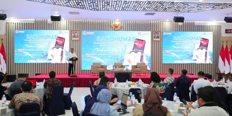 Buka Forum Bakohumas 2026, Sekjen ATR/BPN Tekankan Penyamaan Persepsi dalam Implementasi Sertipikat Elektronik