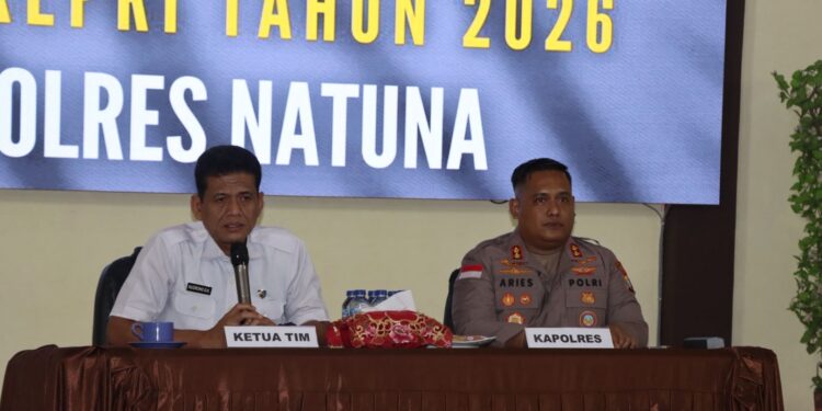 Ketua Tim Kombes Pol Nugroho Dwi Karyanto, S.I.K saat melakukan audit kinerja polres Natuna