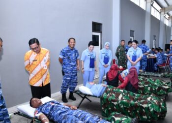Sambut HUT ke-80 TNI AU, Lanud RSA Natuna Gelar Donor Darah, Wujud Pengabdian Tanpa Batas 