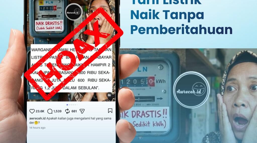 PLN Tegaskan Tak Ada Kenaikan Tarif Listrik April–Juni 2026, Masyarakat Diminta Waspada Hoaks