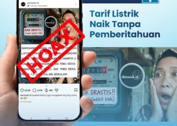 PLN Tegaskan Tak Ada Kenaikan Tarif Listrik April–Juni 2026, Masyarakat Diminta Waspada Hoaks