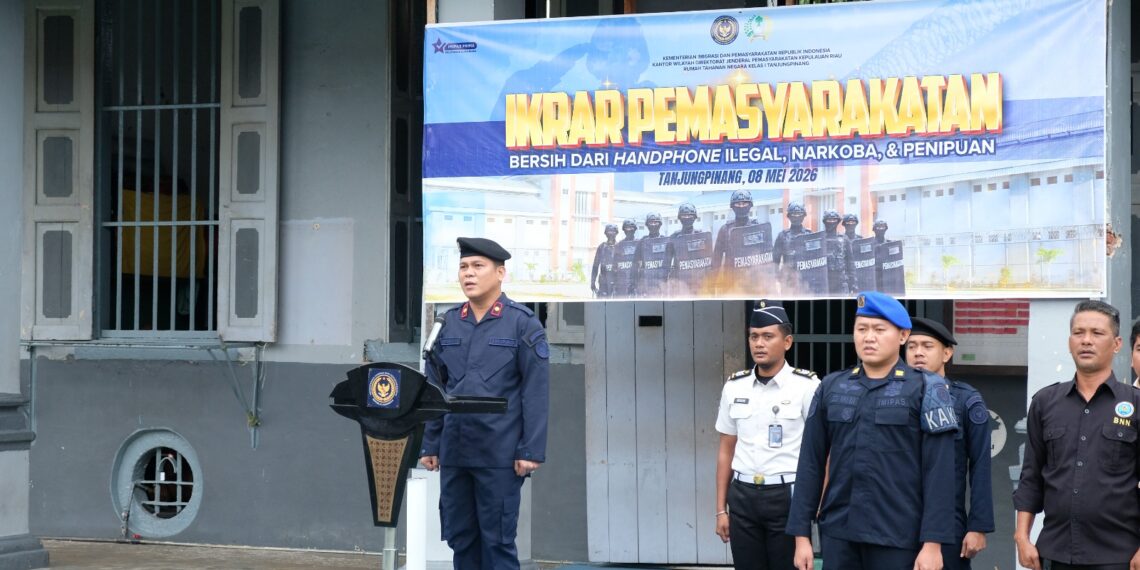 Tegaskan Zero Tolerance, Rutan Tanjungpinang Gelar Ikrar Pemasyarakatan Bersih Dihadapan Forkopimda Dan LAM
