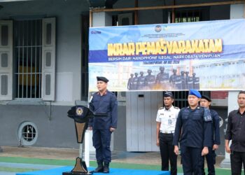 Tegaskan Zero Tolerance, Rutan Tanjungpinang Gelar Ikrar Pemasyarakatan Bersih Dihadapan Forkopimda Dan LAM
