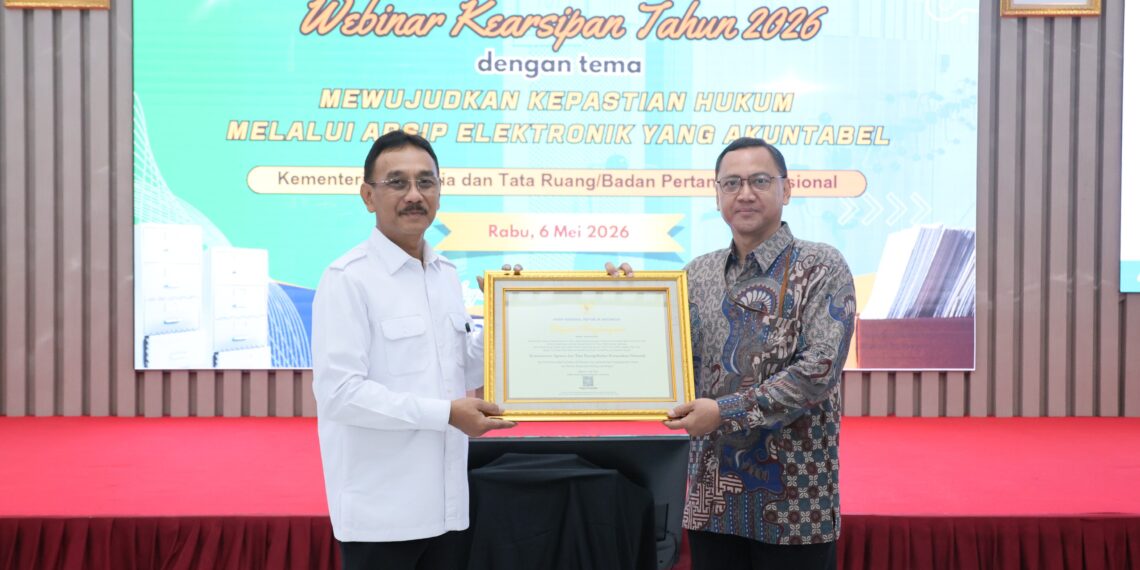 Kementerian ATR/BPN Raih Penghargaan dari ANRI atas Penyelamatan dan Pelestarian Arsip