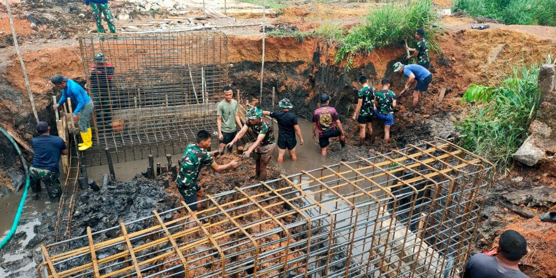 Kodim 0315/Tanjungpinang Kebut Pembangunan Jembatan Armco di Bintan, Akses Warga Desa Dipastikan Lancar Saat Musim Hujan