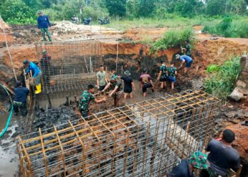 Kodim 0315/Tanjungpinang Kebut Pembangunan Jembatan Armco di Bintan, Akses Warga Desa Dipastikan Lancar Saat Musim Hujan