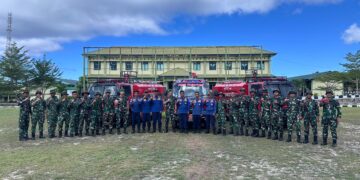 TNI dan Damkar Natuna Perkuat Kesiapsiagaan Bencana Lewat Latihan Gabungan