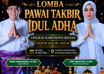 Idul Adha 1447 H di Bintan Meriah, Pawai Takbir Digelar di Kijang dan Salat Id Terpusat di Toapaya