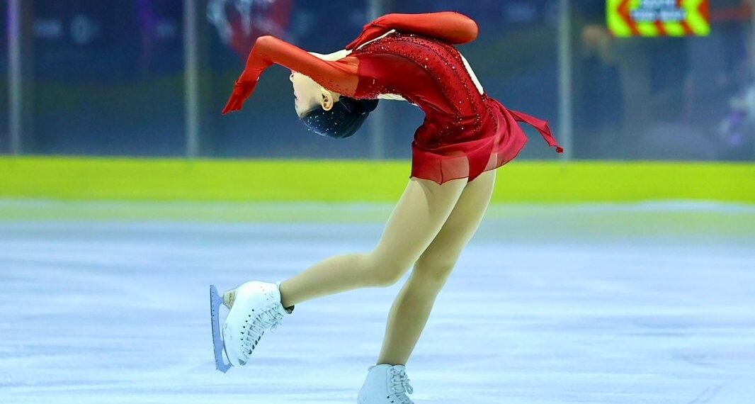 Atlet muda figure skating Indonesia, Aria Frances Wongso
