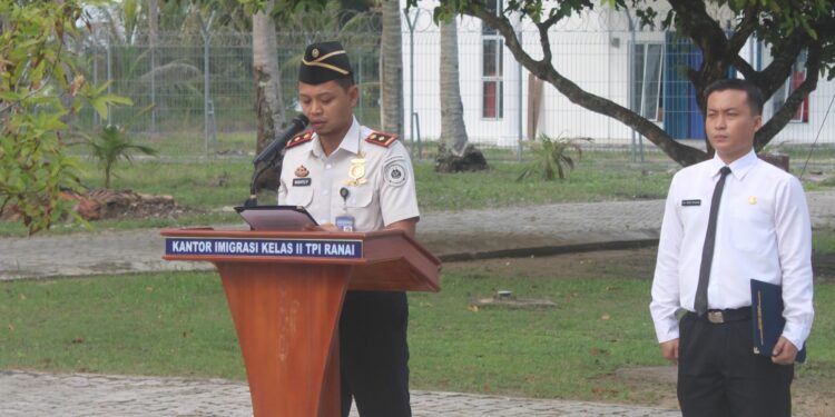 Imigrasi Ranai Peringati Hari Lahir Pancasila, Teguhkan Komitmen Pelayanan Berintegritas