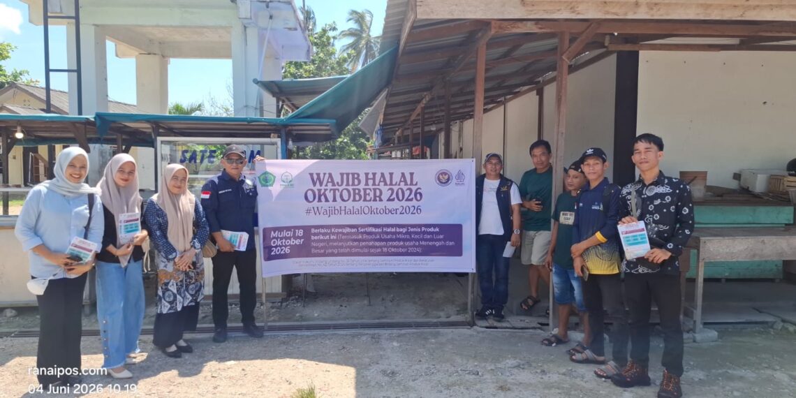 PIBS dan Halal Center STAI Natuna Sosialisasikan Wajib Halal Oktober 2026 di Pasar Baru Ranai