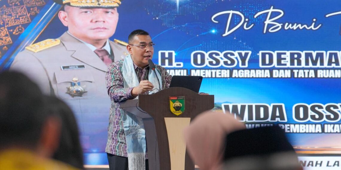 Wamen Ossy Ajak Pemkab Menguatkan GTRA untuk Selesaikan Masalah Pertanahan di Tanah Laut