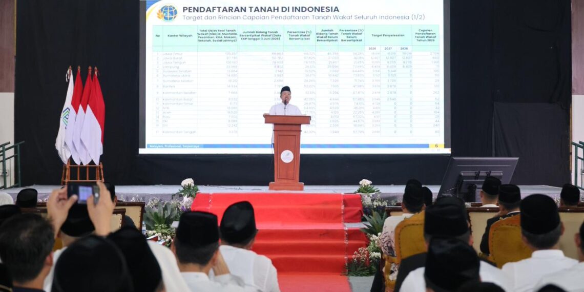 Meningkat 206%, Menteri Nusron Apresiasi Peran Nazir dalam Percepatan Sertipikasi Tanah Wakaf