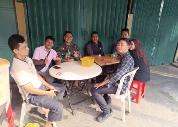 Pererat Silaturahmi, Dan Unit Intel Kodim 0315/TPI Ngopi & Sarapan Bareng Wartawan Tanjungpinang
