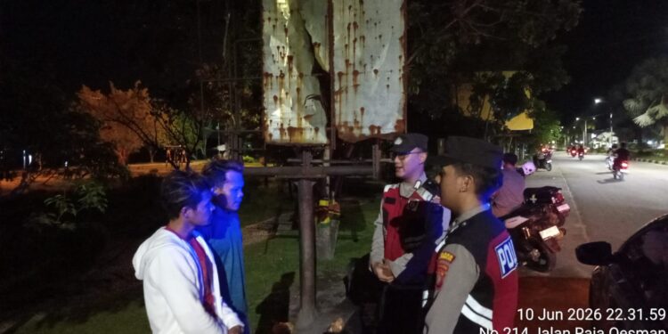 Polsek Meral Gencar Patroli Dialogis, Sisir Titik Rawan Cegah Kriminal