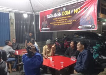 HUT Bhayangkara ke-80: Adu Strategi di Atas Meja, Turnamen Domino Polsek Tanjungpinang Kota Meriahkan Warga