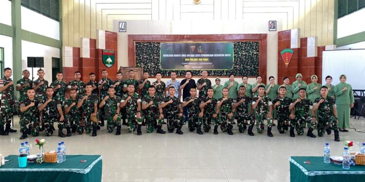 Danyon Komposit 1 Gardapati Gelar Sosialisasi Bahaya HIV/AIDS