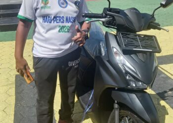 Jurnalis Tanjungpinang Bawa Pulang Honda Beat: Fun Walk HUT Bhayangkara ke-80 Polresta Bikin Heboh