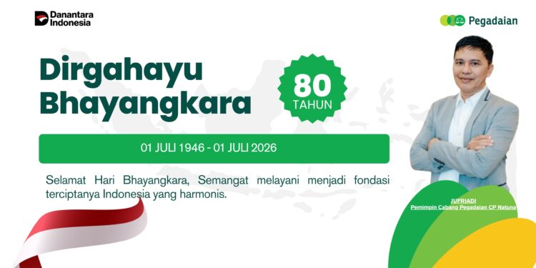 Pegadaian Natuna Apresiasi Pengabdian Polres Natuna, Ucapkan Selamat HUT Bhayangkara ke-80