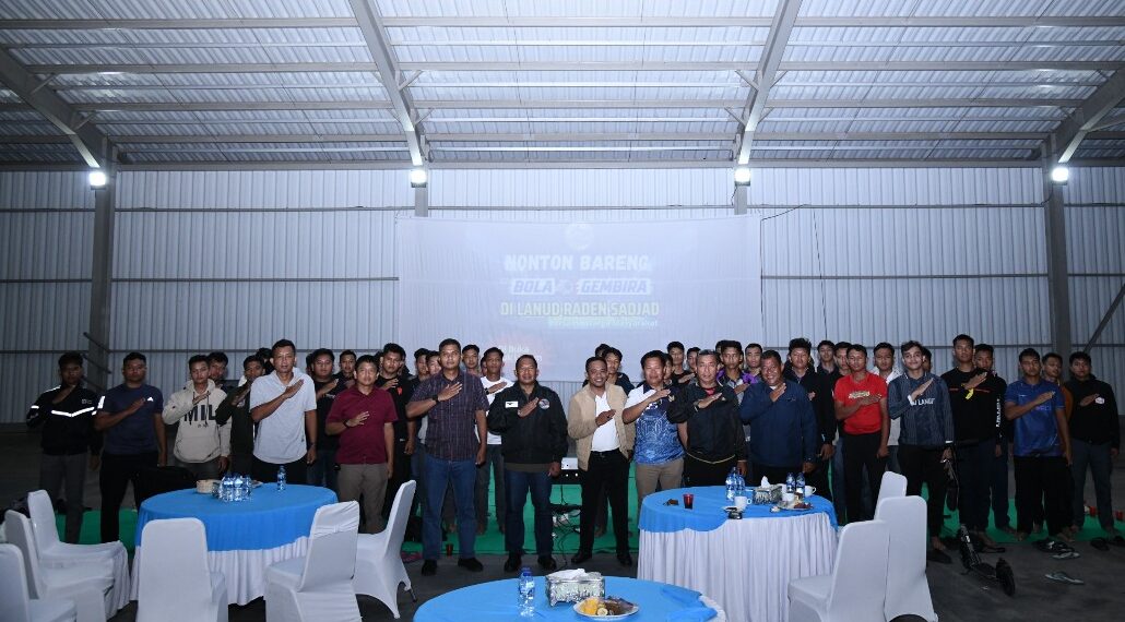 Semarak Pembukaan Piala Dunia 2026, Lanud RSA Hadirkan Nobar Bola Gembira