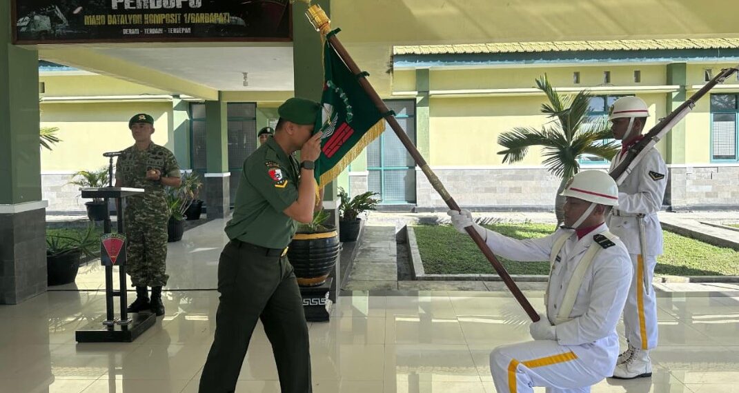 Batalyon Komposit 1 Gardapati Tanamkan Jiwa Korsa Lewat Tradisi Pelepasan Prajurit
